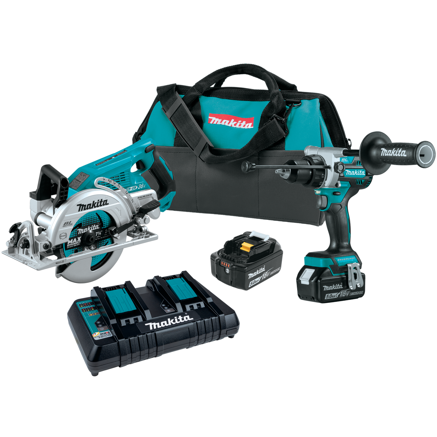 Makita, Makita XT289PT 18V LXT Lithium-Ion Brushless Cordless 2-Tool Combo Kit