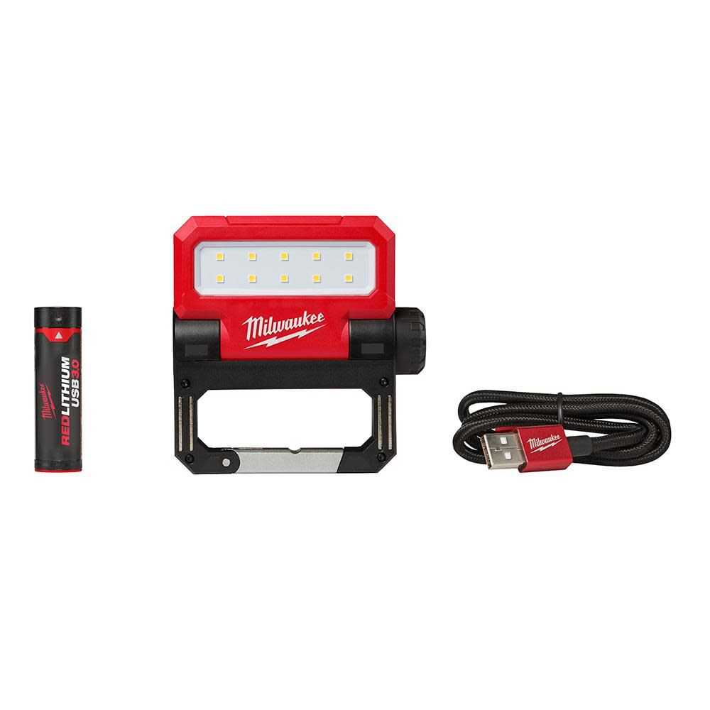 Milwaukee, Milwaukee 2114-21 REDLITHIUM USB ROVER Pivoting Flood Light