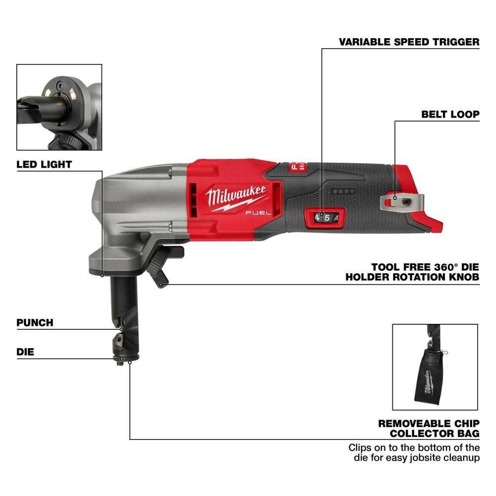 Milwaukee, Milwaukee 2476-20 M12 FUEL 16 Gauge Nibbler