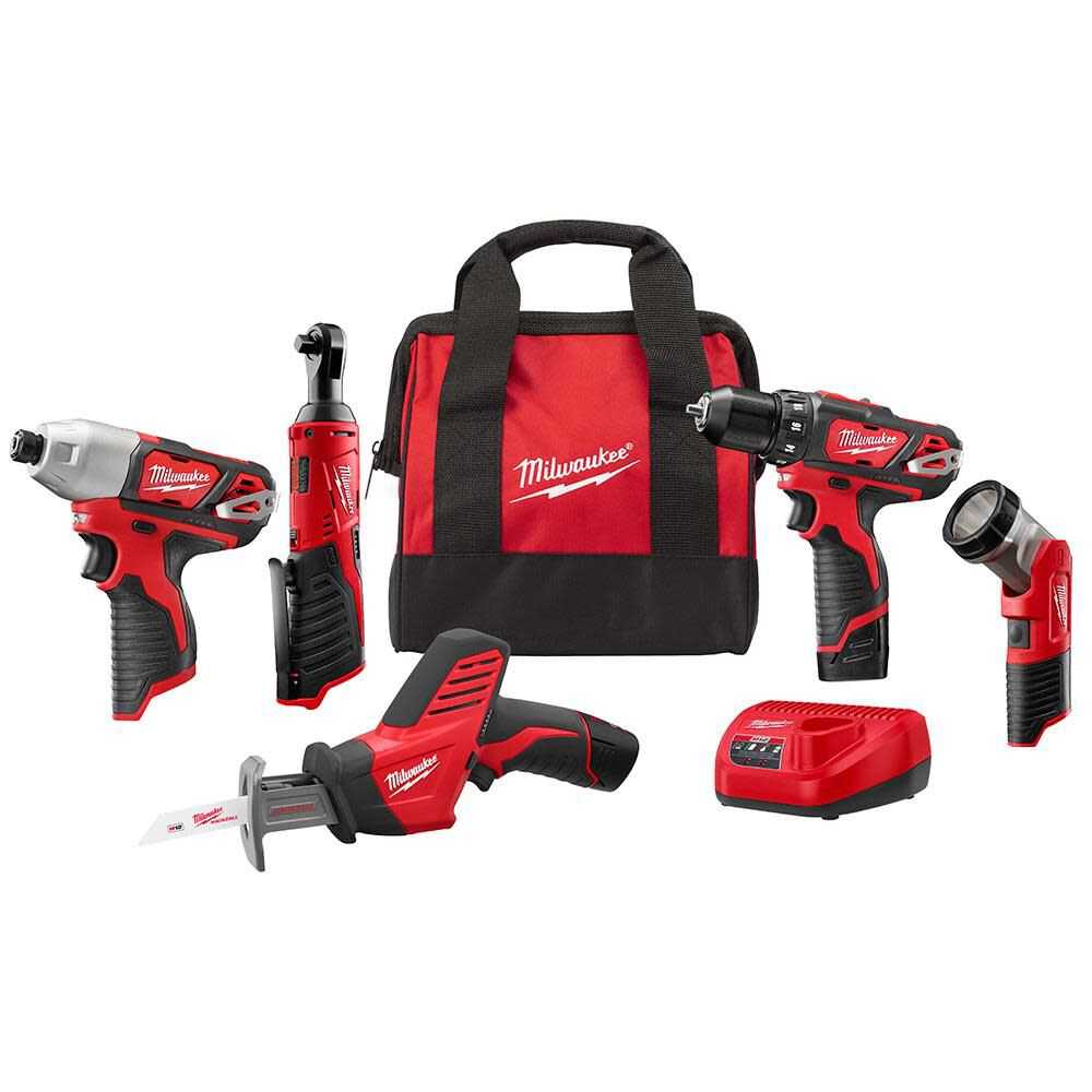 Milwaukee, Milwaukee 2498-25 M12 5-Tool Combo Kit