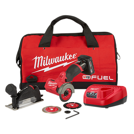 Milwaukee, Milwaukee 2522-21XC M12 FUEL 3" Compact Cut Off Tool Kit