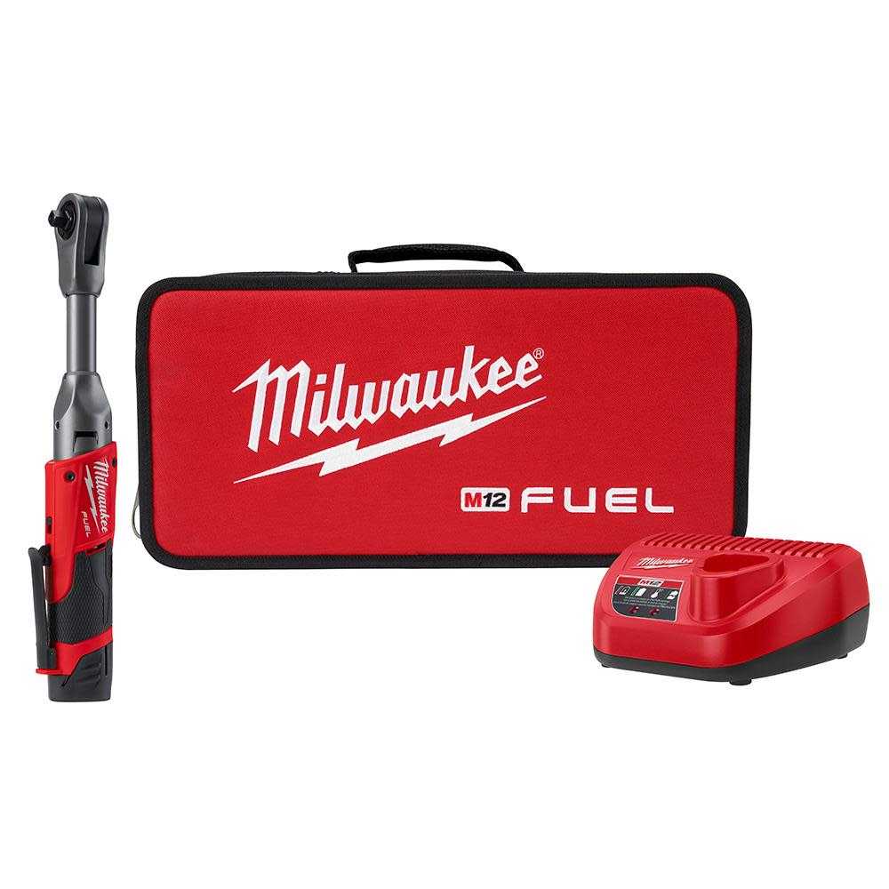 Milwaukee, Milwaukee 2560-21 M12 Fuel 3/8" Extended Reach Ratchet Kit