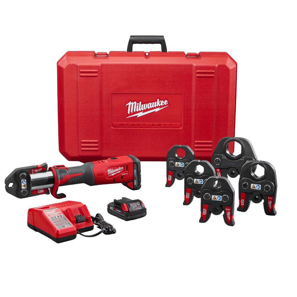 Milwaukee, Milwaukee 2773-22 M18 FORCE LOGIC Press Tool Kit with 1/2" - 2" Jaws