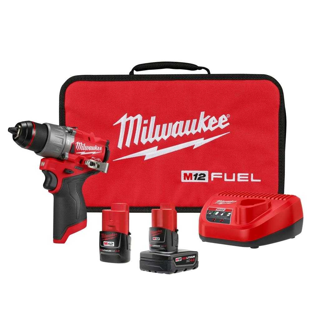 Milwaukee, Milwaukee 3404-22 M12 Fuel 1/2" Hammer Drill-Driver Kit