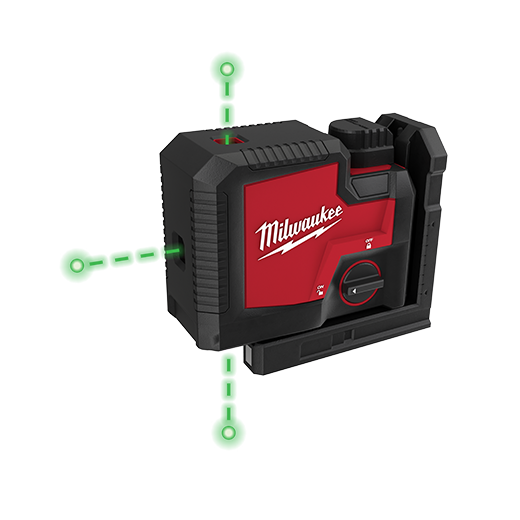 Milwaukee, Milwaukee 3510-21 USB Rechargeable Green 3-Point Laser