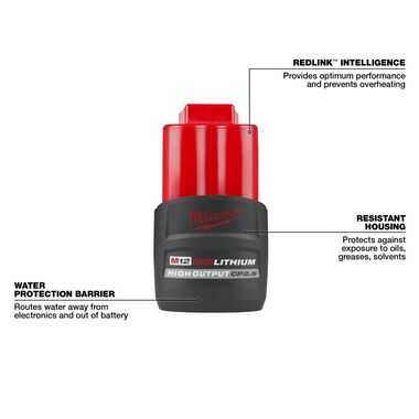 Milwaukee, Milwaukee 48-11-2425 M12 Redlithium HIGH OUTPUT CP2.5 Battery Pack