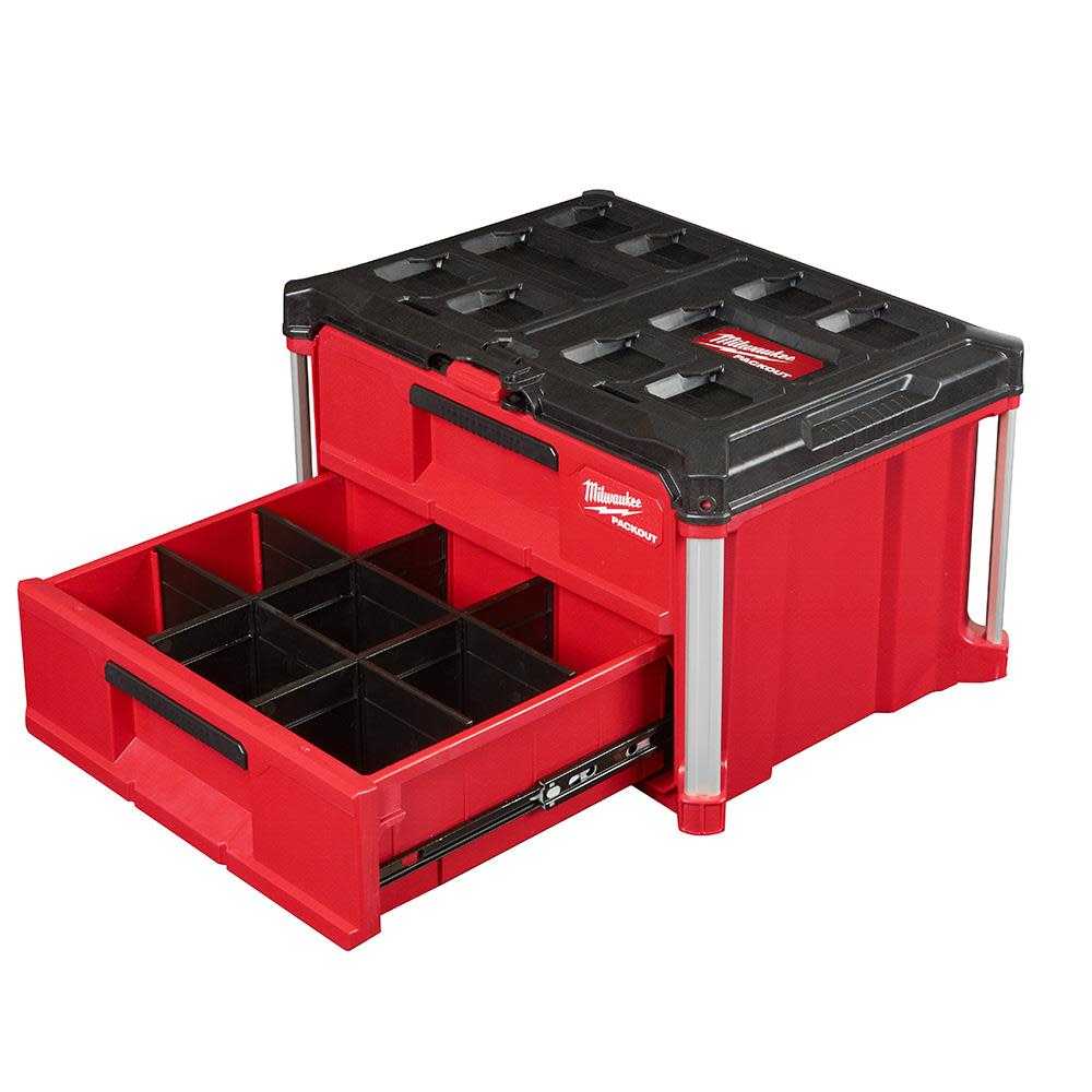 Milwaukee, Milwaukee 48-22-8442 PACKOUT 2-Drawer Tool Box