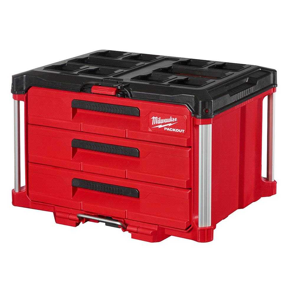 Milwaukee, Milwaukee 48-22-8443 PACKOUT 3-Drawer Tool Box