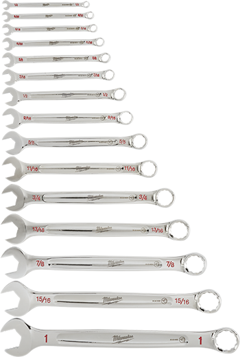 Milwaukee, Milwaukee 48-22-9415 15 Piece SAE Combination Wrench Set