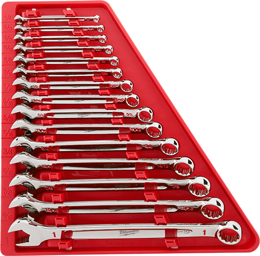 Milwaukee, Milwaukee 48-22-9415 15 Piece SAE Combination Wrench Set