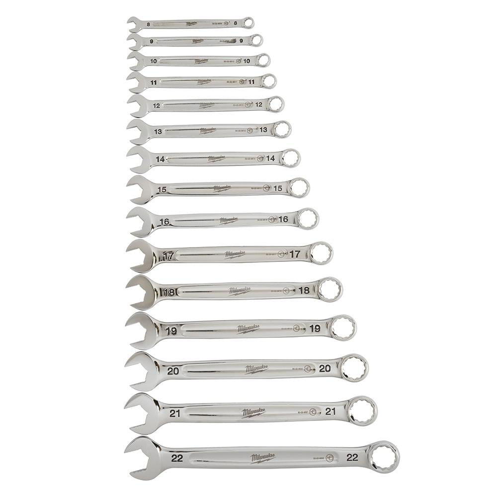 Milwaukee, Milwaukee 48-22-9515 15 Piece Combination Wrench Set - Metric