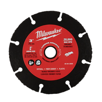 Milwaukee, Milwaukee 49-94-3005 3" Carbide Abrasive Blade