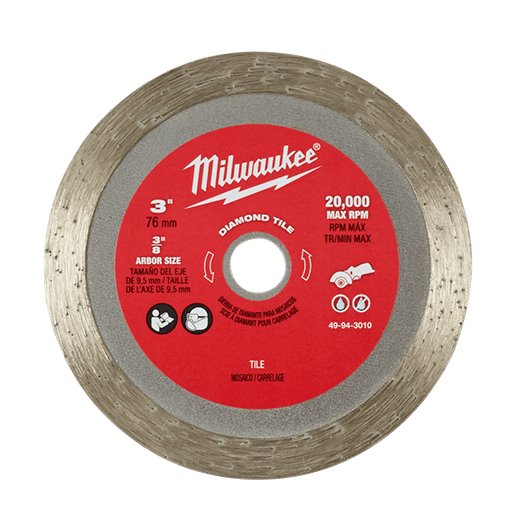 Milwaukee, Milwaukee 49-94-3010 3" Diamond Tile Blade