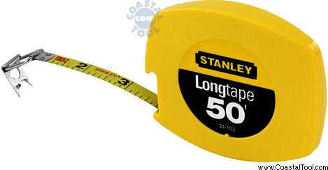 Stanley, Stanley 34-103 50' Long Tape Rule