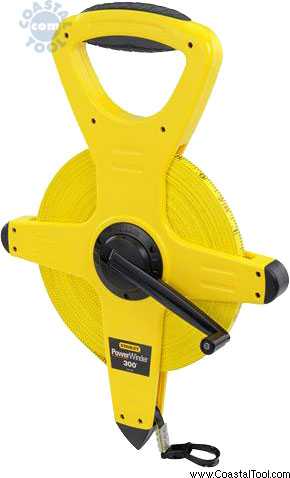 Stanley, Stanley 34-762 300' PowerWinder Fiberglass Long Tape