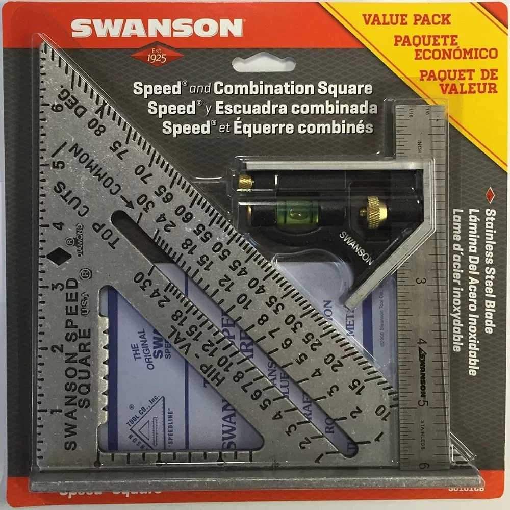 Swanson, Swanson S0101CB Speed Square Layout Tool Value Pack