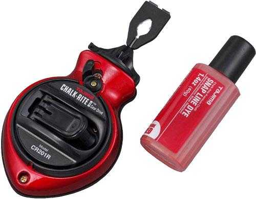 Tajima, Tajima CR201R-PR Chalk-Rite II Gear Drive Extra Bold, Red w/Red Dye