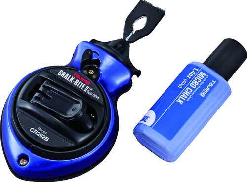 Tajima, Tajima CR202B-P Chalk-Rite II Gear Drive Ultra Thin, Blue w/Blue Micro Chalk