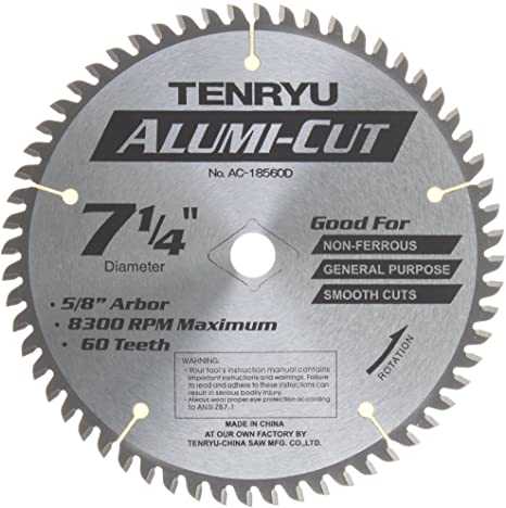 Tenryu, Tenryu AC-18560D 7-1/4" Alumi-Cut Saw Blade