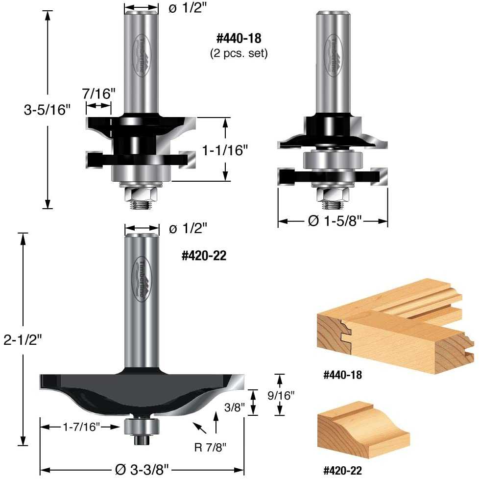 Timberline, Timberline TRS-260 3 Piece Ogee Raised Panel Door Making Set