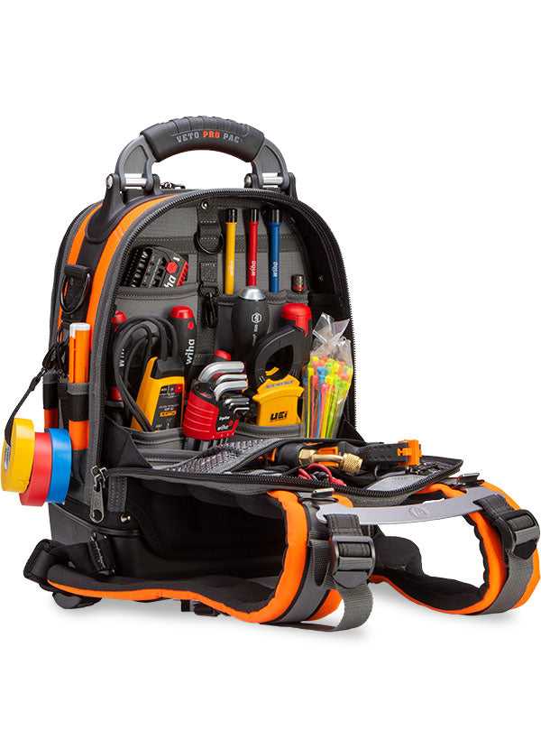 Veto Pro Pac, Veto Pro Pac Tech Pac MC Hi-Viz Orange Tool Bag