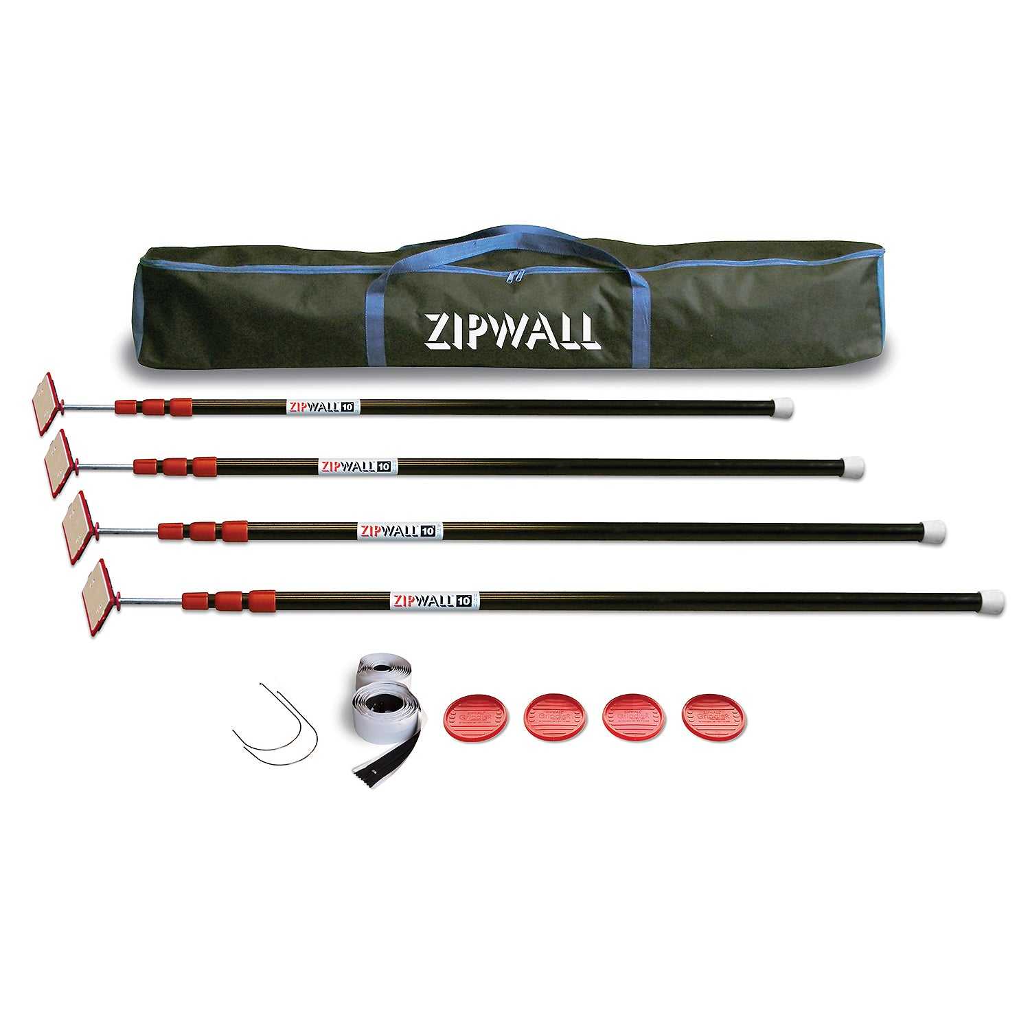 Zipwall, Zipwall ZP4 10' Pole 4-Pack